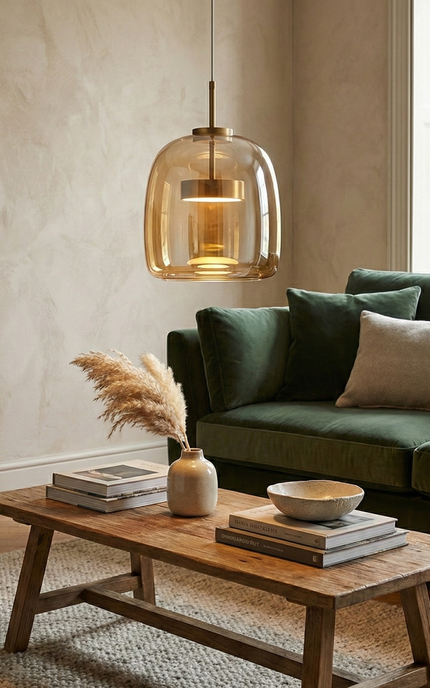 Suspension Vintage - Cognac