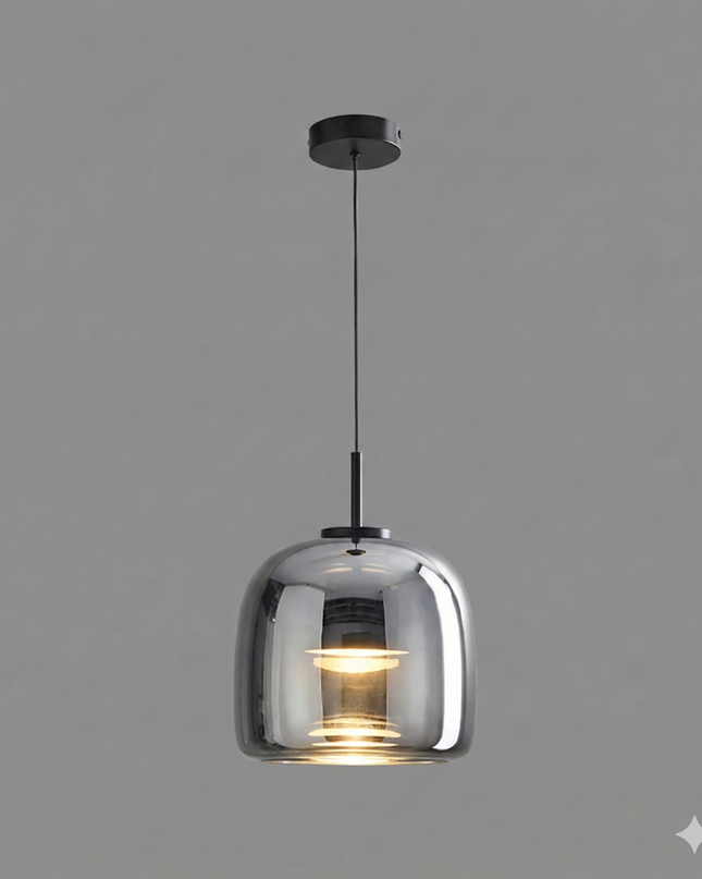 Suspension Verre Fumé - Onyx