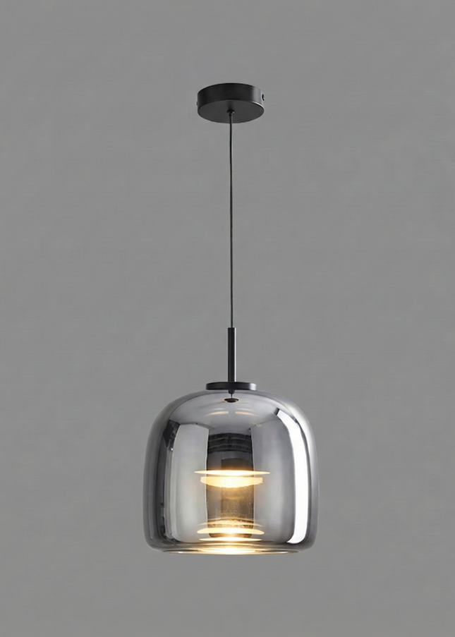 Suspension Verre Fumé - Onyx