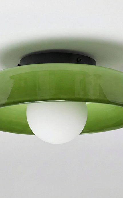 Plafonnier Rétro Verre - Saturne