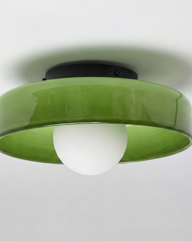 Plafonnier Rétro Verre - Saturne