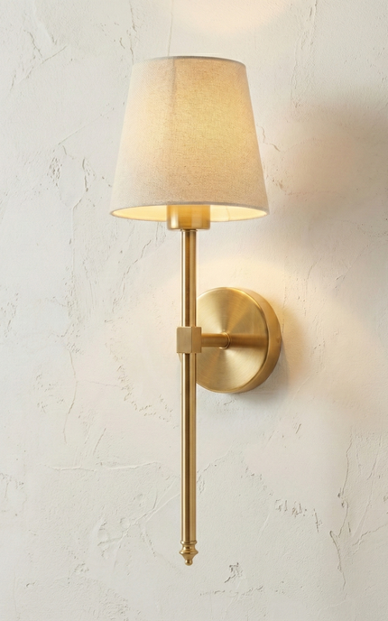 Applique Laiton et Abat-Jour - Signature